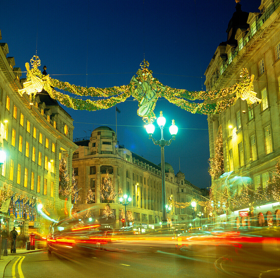Regent Street, Christmas, London, UK, England
