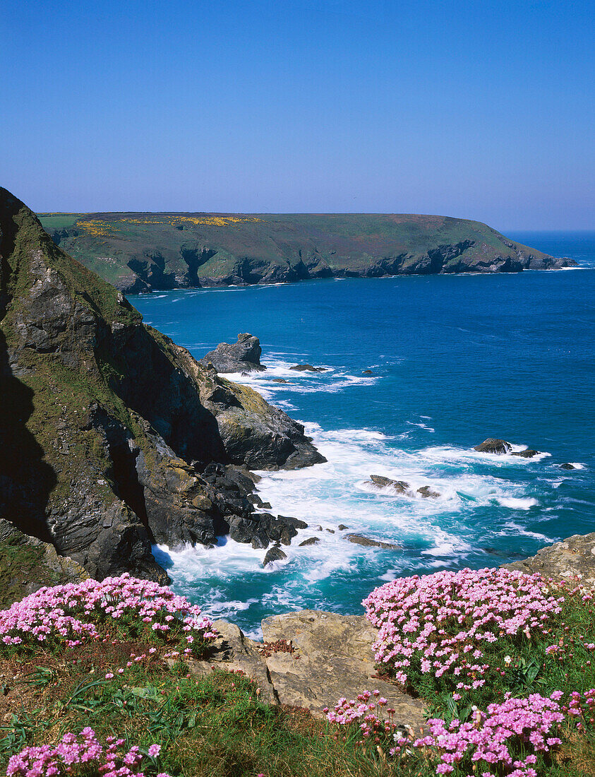 View of Cove, Hell's Mouth (Nt.), Cornwall, UK, England