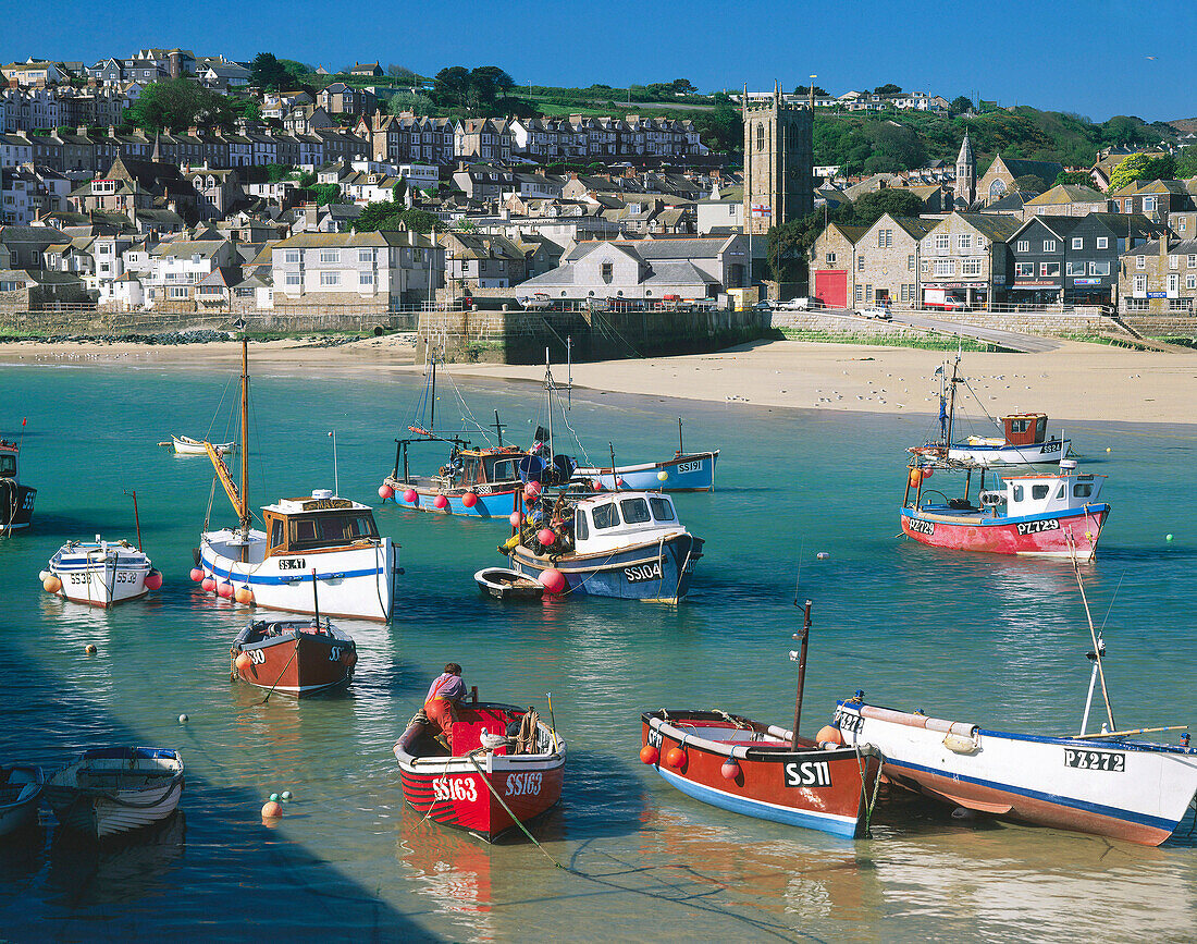 The Harbour, St. Ives, Cornwall, UK, England