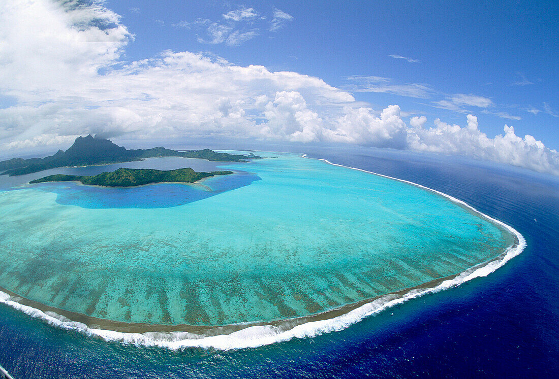 Aerial View, Bora Bora Lagoon, Bora Bora, Society Islands