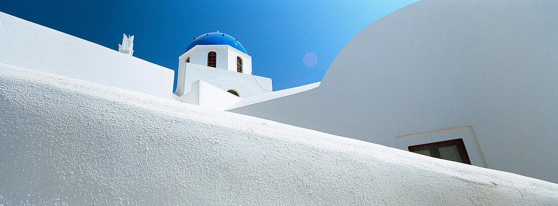 Church with Blue Dome, Oia, Santorini Island, Greek Islands