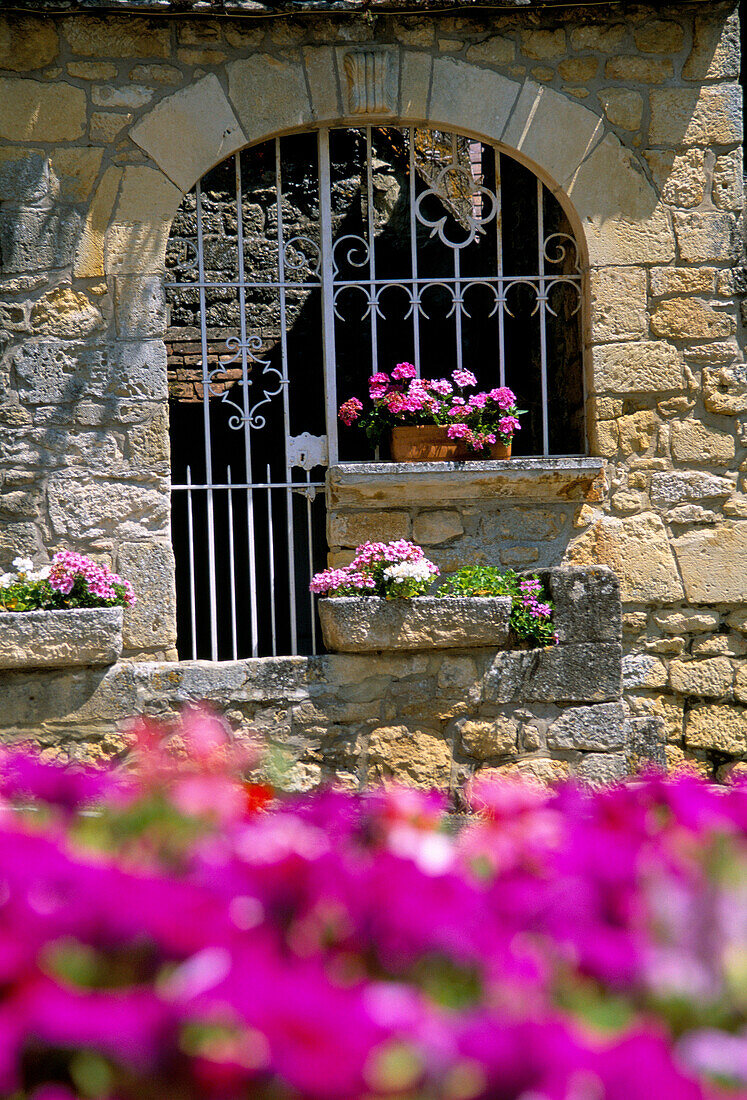 Street Scene Detail, Domme, The Dordogne, France