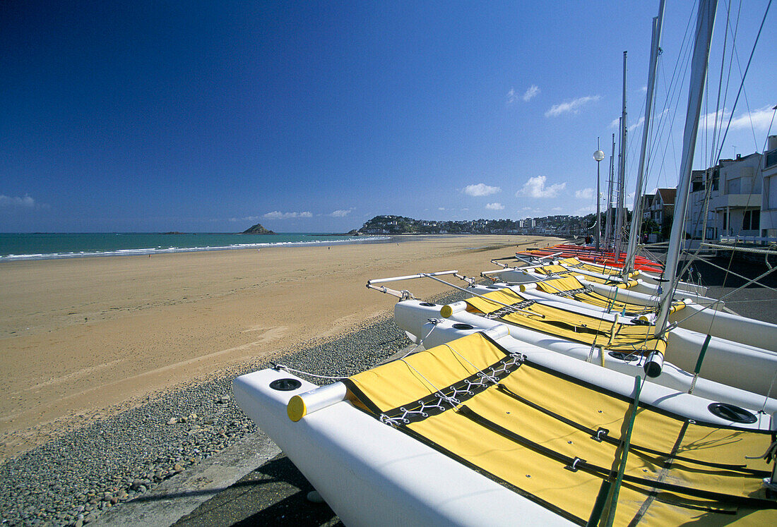Beach Scene, Le Val Andre, Brittany, France