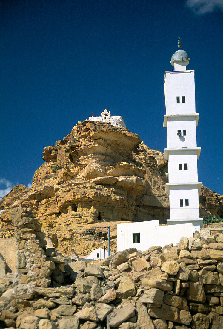 Ghorfas, Mosque & Sidi Moussa Ben Abdullah, Ghomrassen, The Ksour, Tunisia