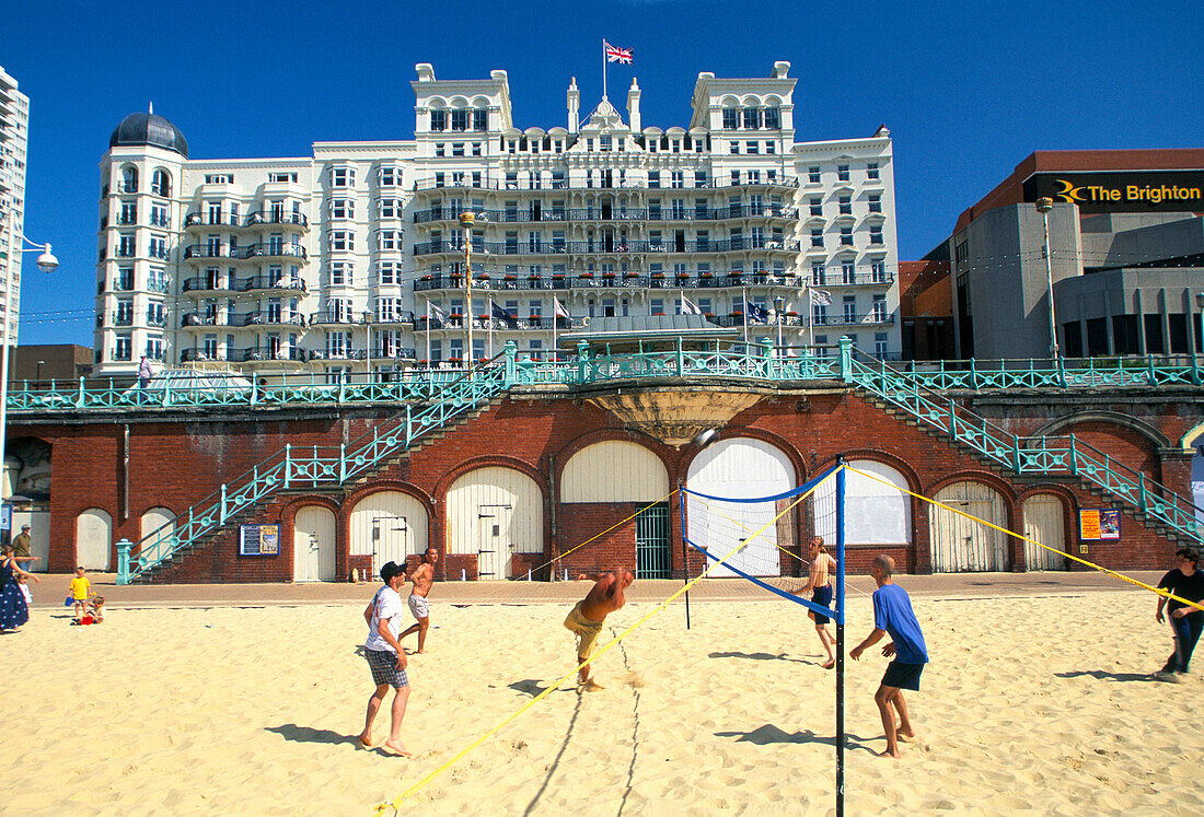 Beach Scene, Brighton, East Sussex, UK, England