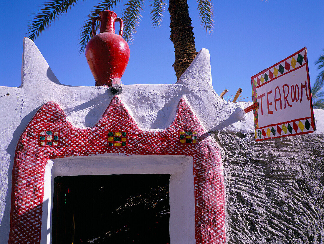 Colourful Entrance to Tourist Restaurant, Ghadames, Libya