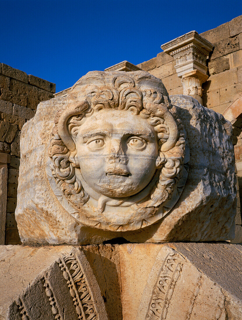 Roman Ruins, Unesco World Heritage Site, Leptis Magna, Libya