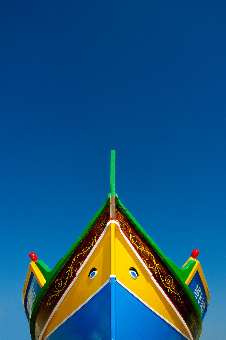 Luzzu fishing boat, Marsaxlokk, Malta, Maltese Islands