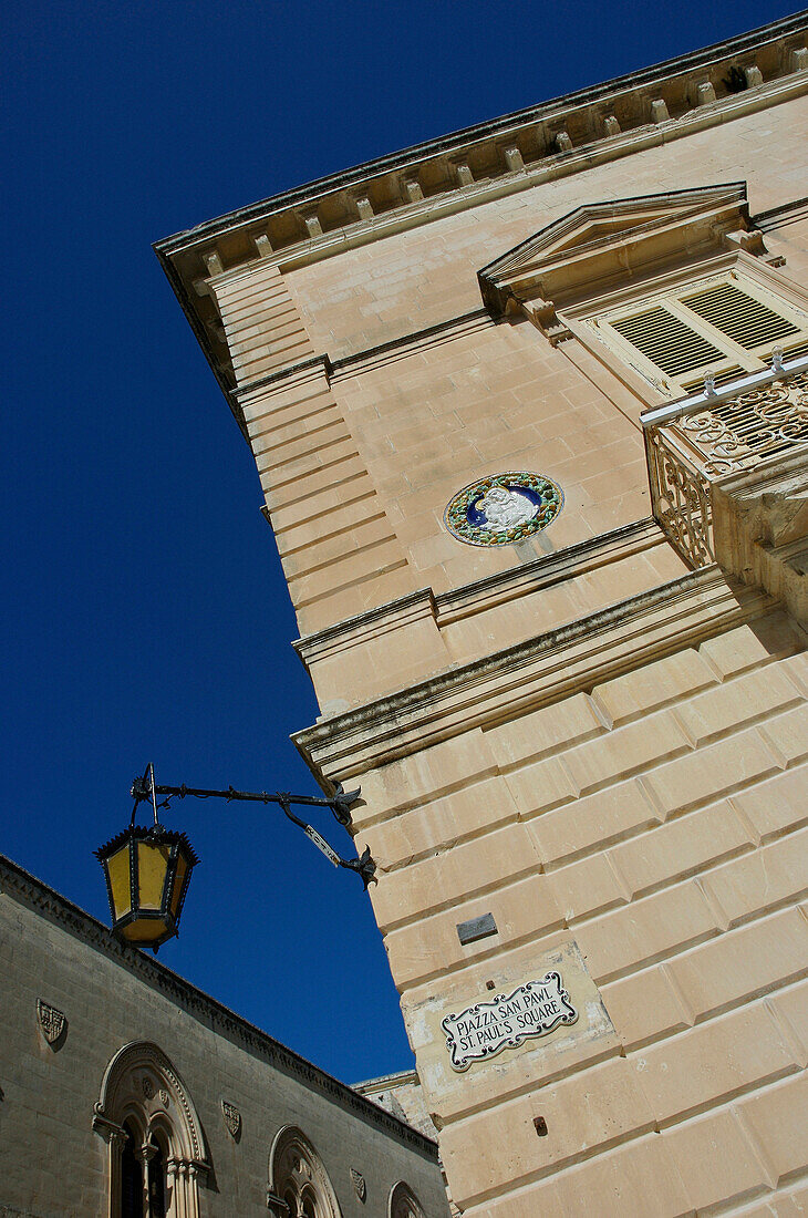 Mdina street, architecture, Mdina, Malta, Maltese Islands