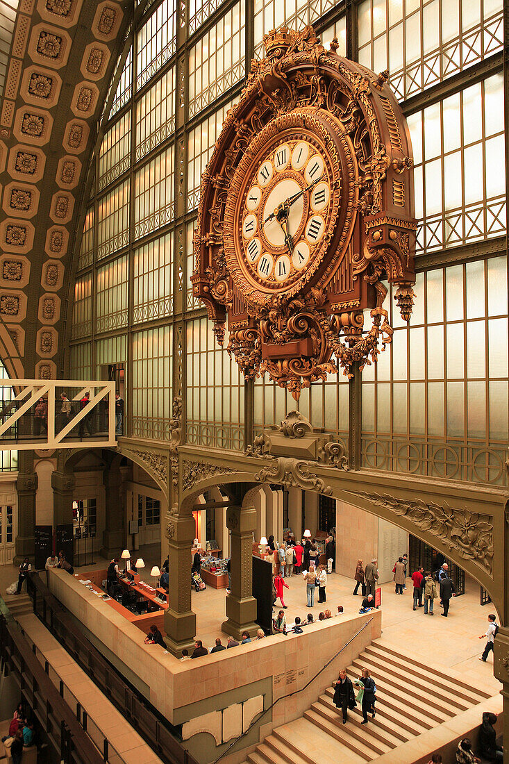 Orsay Museum, clock and entry, Paris, France