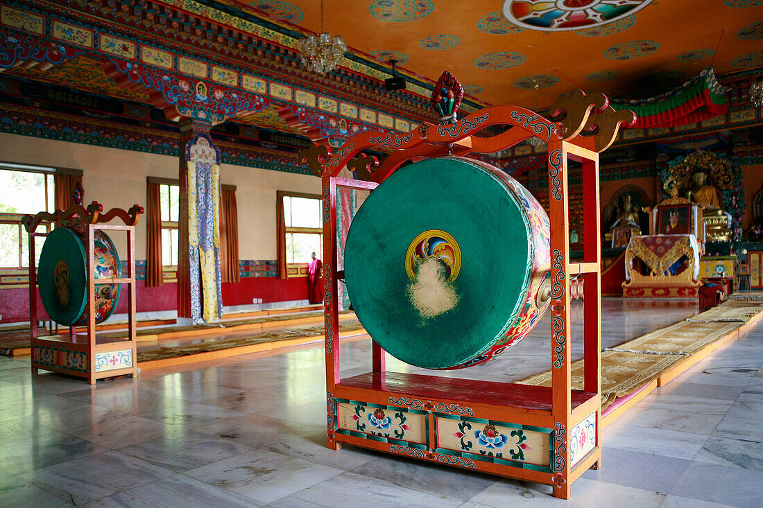 Rumtek Monastery interior, Sikkim, India