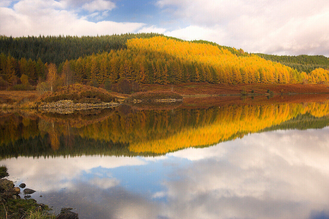 Loch Garry in autumn, Glen Garry, Highland, UK, Scotland