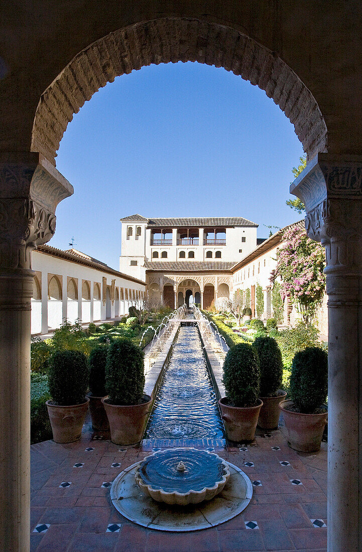 The Alhambra, the Generalife, Granada, Andalucia, Spain