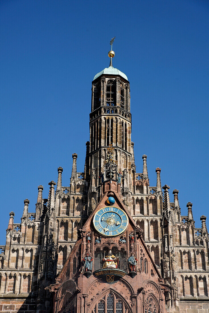 Frauenkirche in Nürnberg, Franconia, Germany