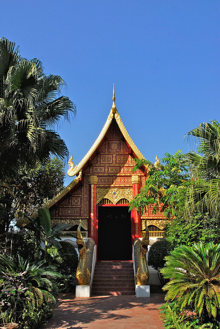 Tempel, Wat Phra Kaeo, Chiang Rai, Goldenes Dreieck, Thailand, Asien
