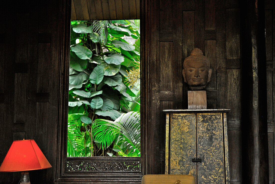 Veranda at Jim Thompson House, Museum, Bangkok, Thailand, Asia