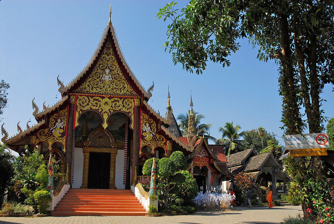 Wat Pa Daet Tempel, Mae Chaem, Provinz Chiang Mai, Thailand, Asien