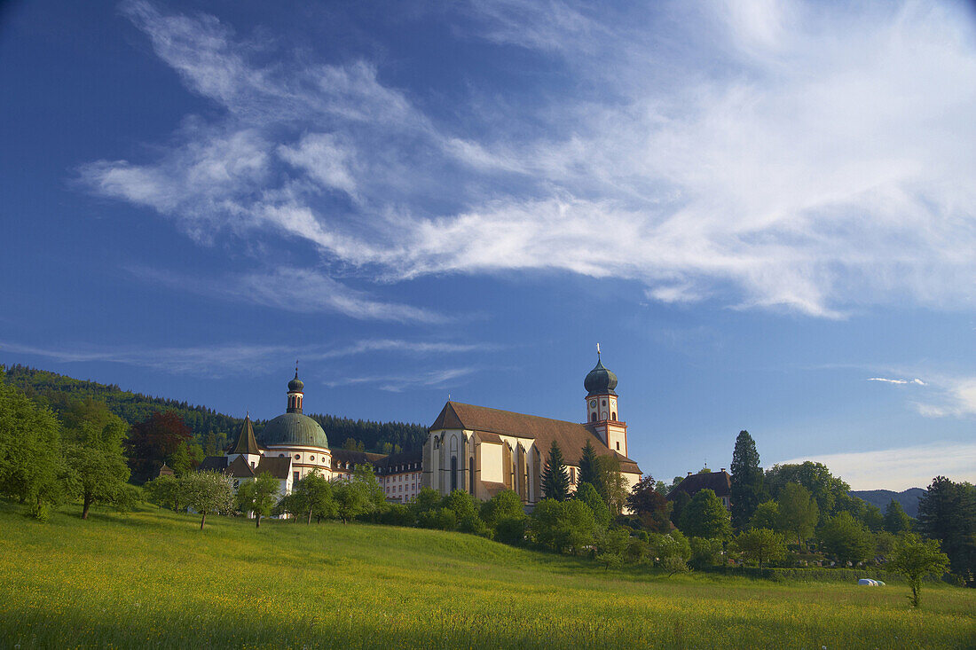 St. Trudpert Abbey Münstertal, Markgraeflerland, Black Forest, Baden Wurttemberg, Germany