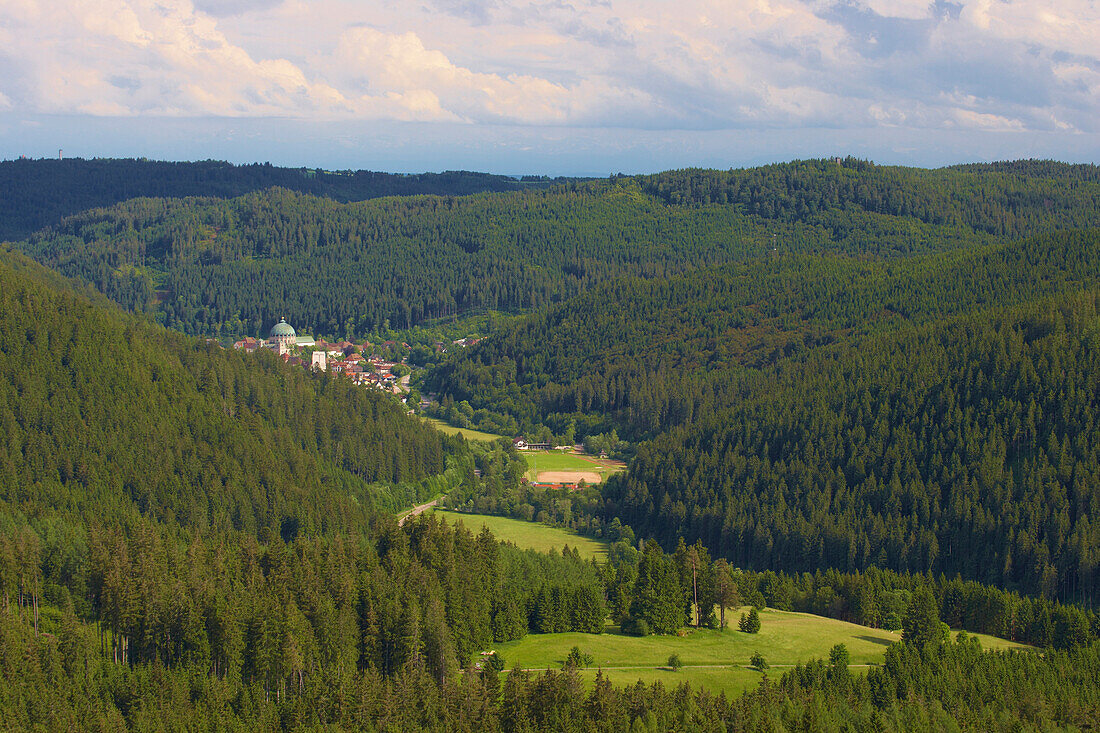 St. Blasien im Albtal, Sommertag, Schwarzwald, Baden-Württemberg, Deutschland, Europa