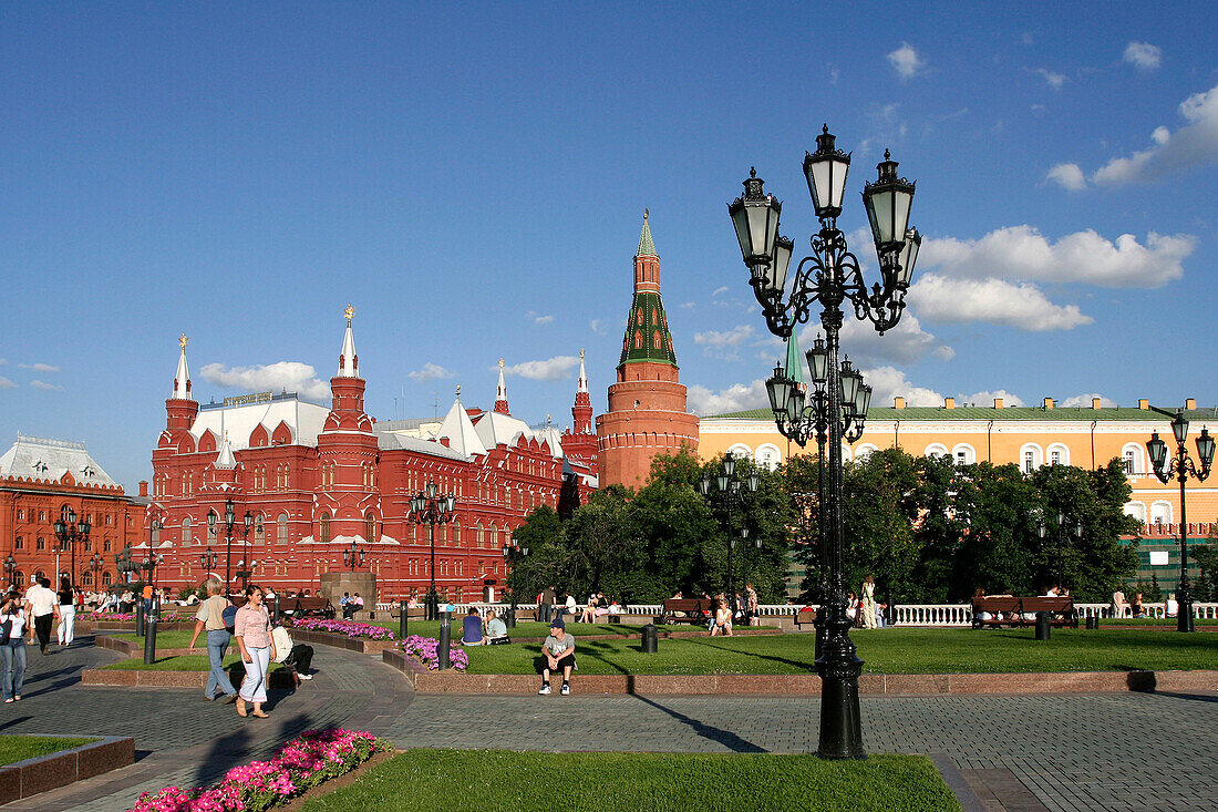 Kremlin and Red Square gardens, Moscow, Russian Federation