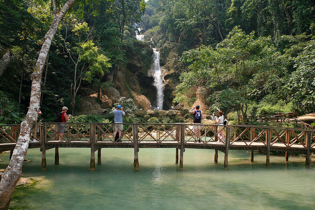 Kuang Si waterfalls, Luang Prabang, near, Laos