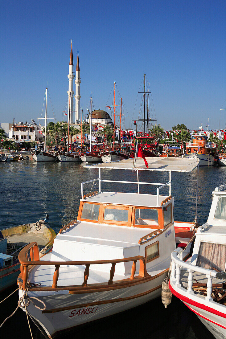 Harbour scene, Turgutreis, Aegean, Turkey