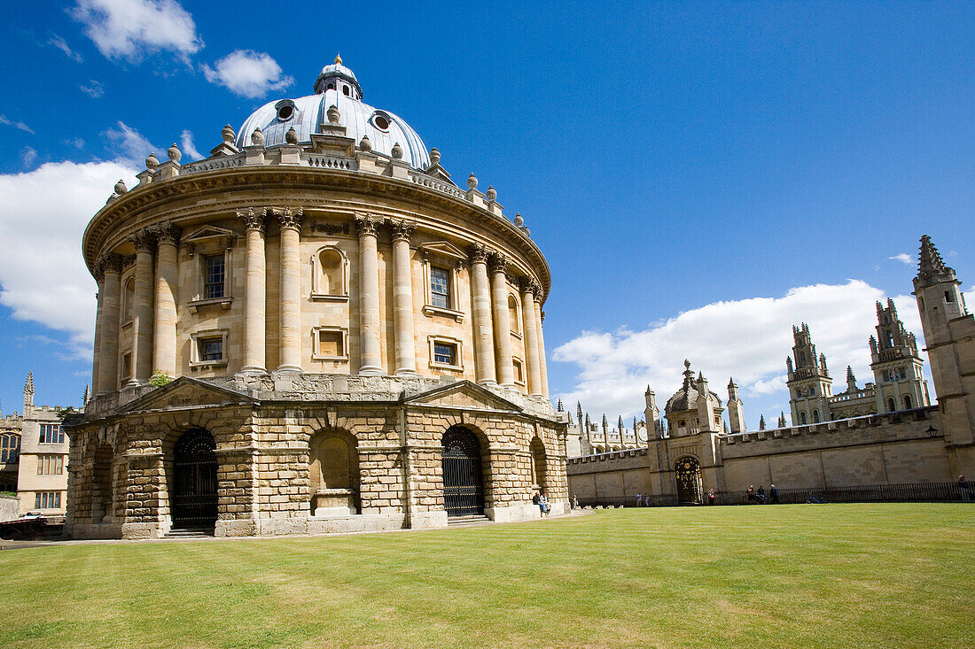 Radcliffe Camera with All Souls College, Oxford, Oxfordshire, UK, England