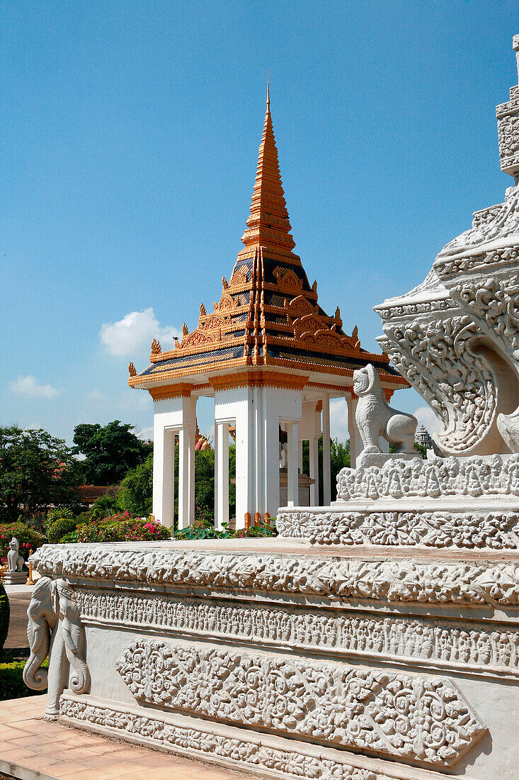 The Silver Pagoda at the Royal Palace, Phnom Penh, Cambodia