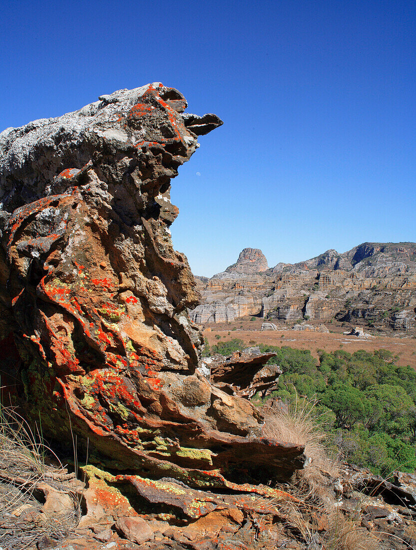 View of rock formations, Isalo National Park, Madagascar