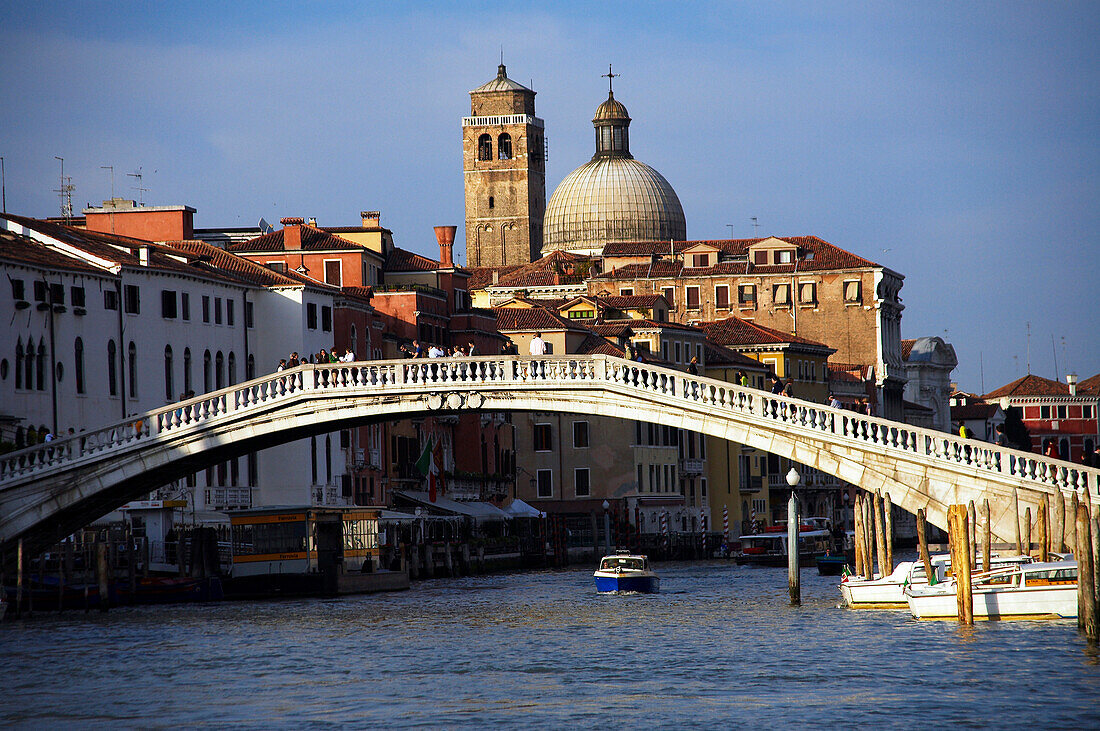 Ponte degli Scalzi over the Grand Canal, Venice, Veneto, Italy