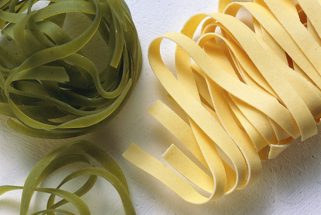 Green & White Tagliatelle