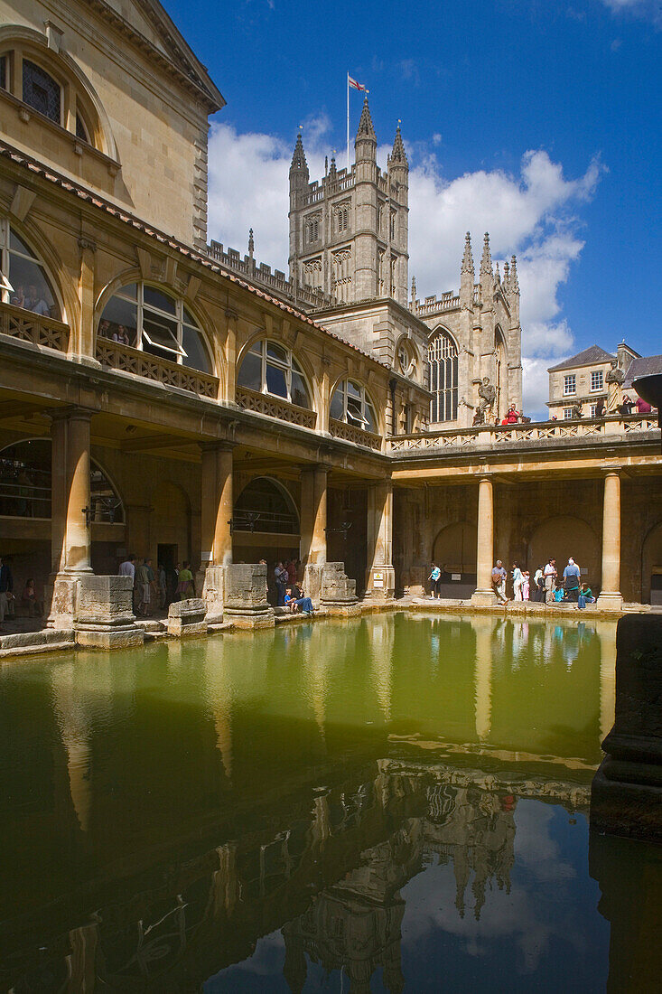 Roman Baths, Bath, Avon, UK, England