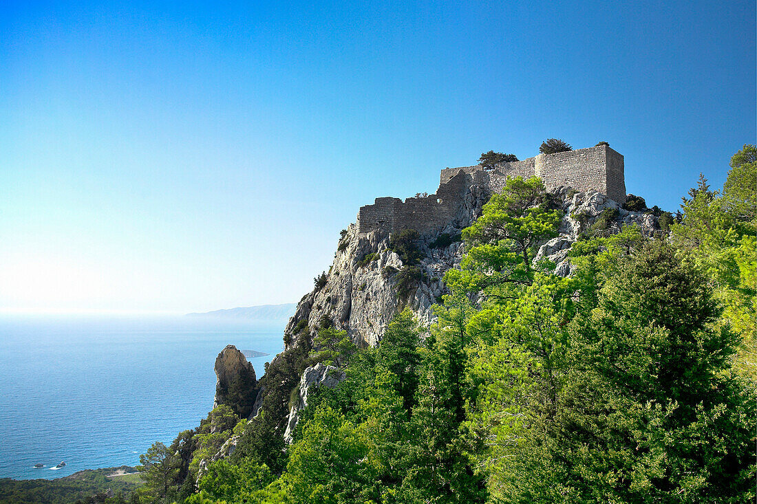 Castle of Monolithos, Monolithos, Rhodes … – Bild kaufen – 70262258 ...