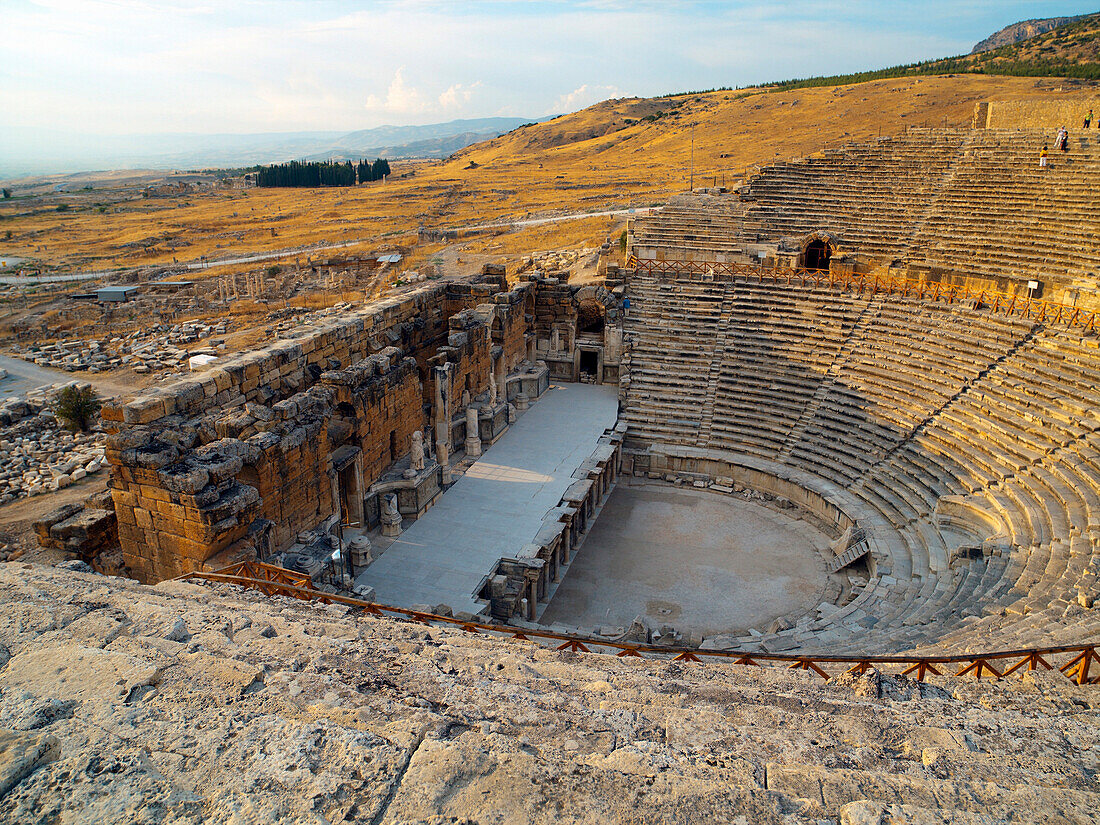 Hierapolis, the Roman Theatre, Pamukkale, Aegean, Turkey