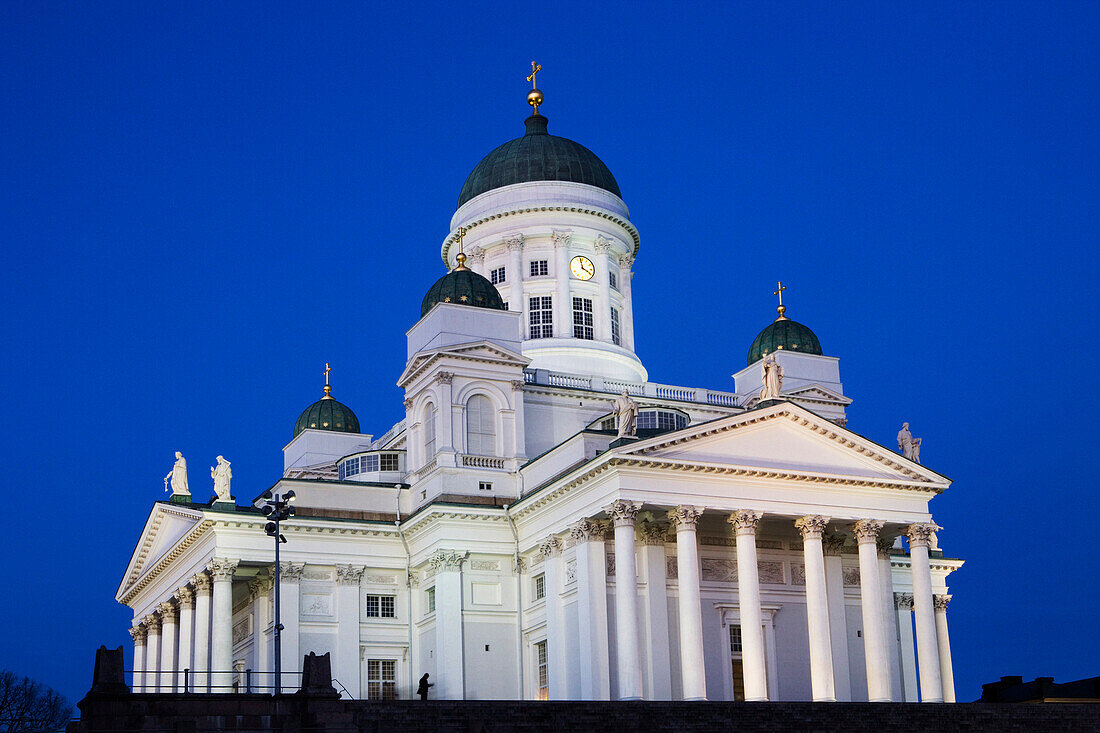 Lutheran Cathedral at night, Helsinki, Finland