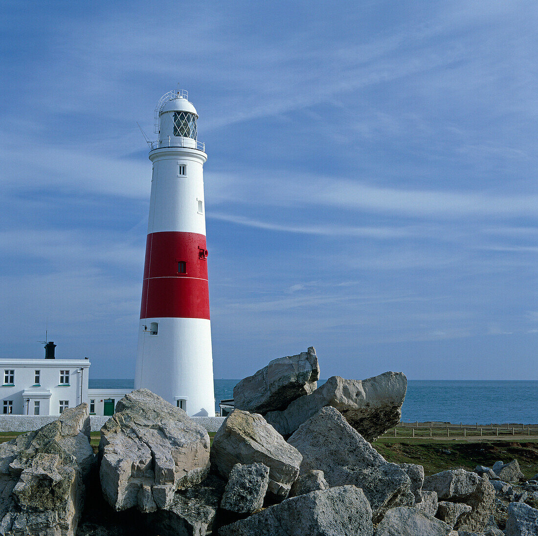 Portland Bill lighthouse, Portland Bill, Dorset, UK, England