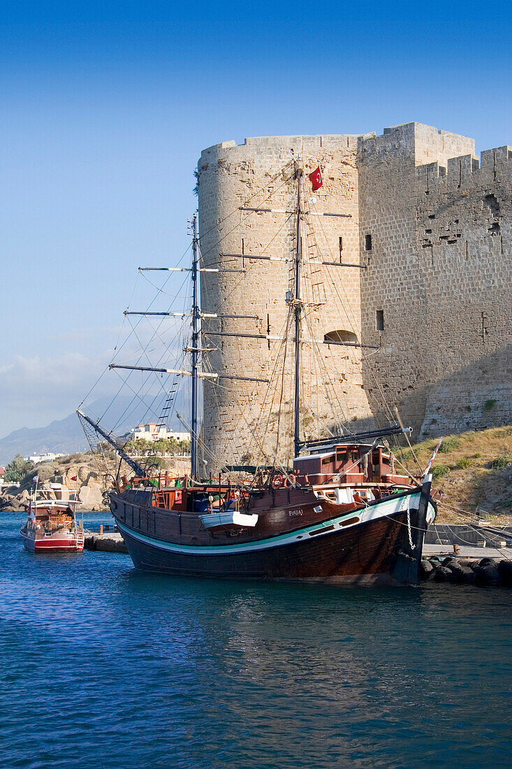 Castle and harbour, Kyrenia, North, Cyprus