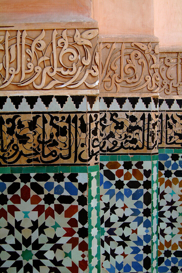 Tile detail, Marrakesh, Morocco