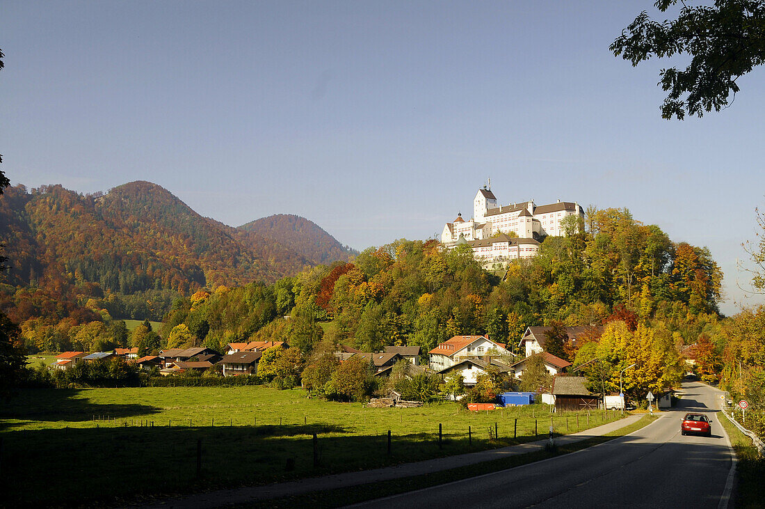 Castle Hohenaschau, Aschau, Chiemgau, Upper Bavaria, Germany