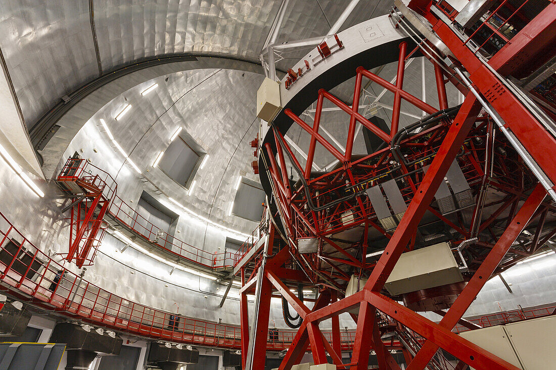 Gran Telescopio Canarias, GranTeCan, GTC, größtes Spiegelteleskop der Welt, Observatorio Astrofisico, Astronomie, Astrophysik, Observatorium, Kuppel, Roque de los Muchachos, Caldera de Taburiente, Caldera de Taburiente,  La Palma, kanarische Inseln, Spani