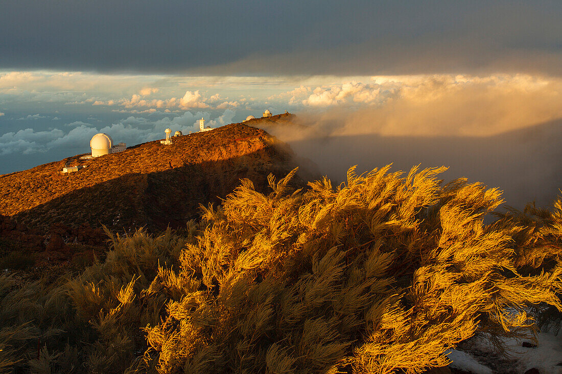 Observatorio Astrofisico, Astronomie, Astrophysik, Observatorium, Kuppeln, Roque de los Muchachos, Caldera de Taburiente, Nationalpark, Parque Nacional Caldera de Taburiente, Naturschutzgebiet, UNESCO Biosphärenreservat, La Palma, kanarische Inseln, Spani