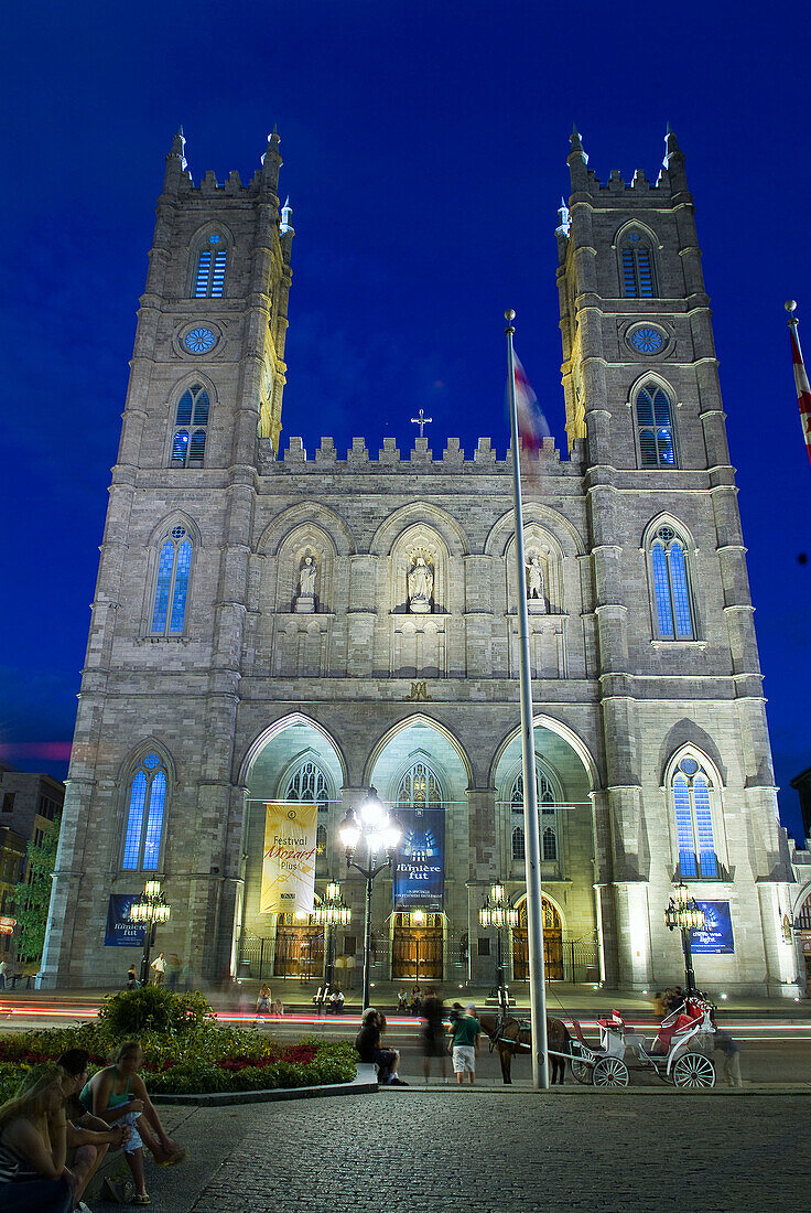 Montreal,  Quebec,  Canada,  Place D´Armes,  Notre Dame Basilica
