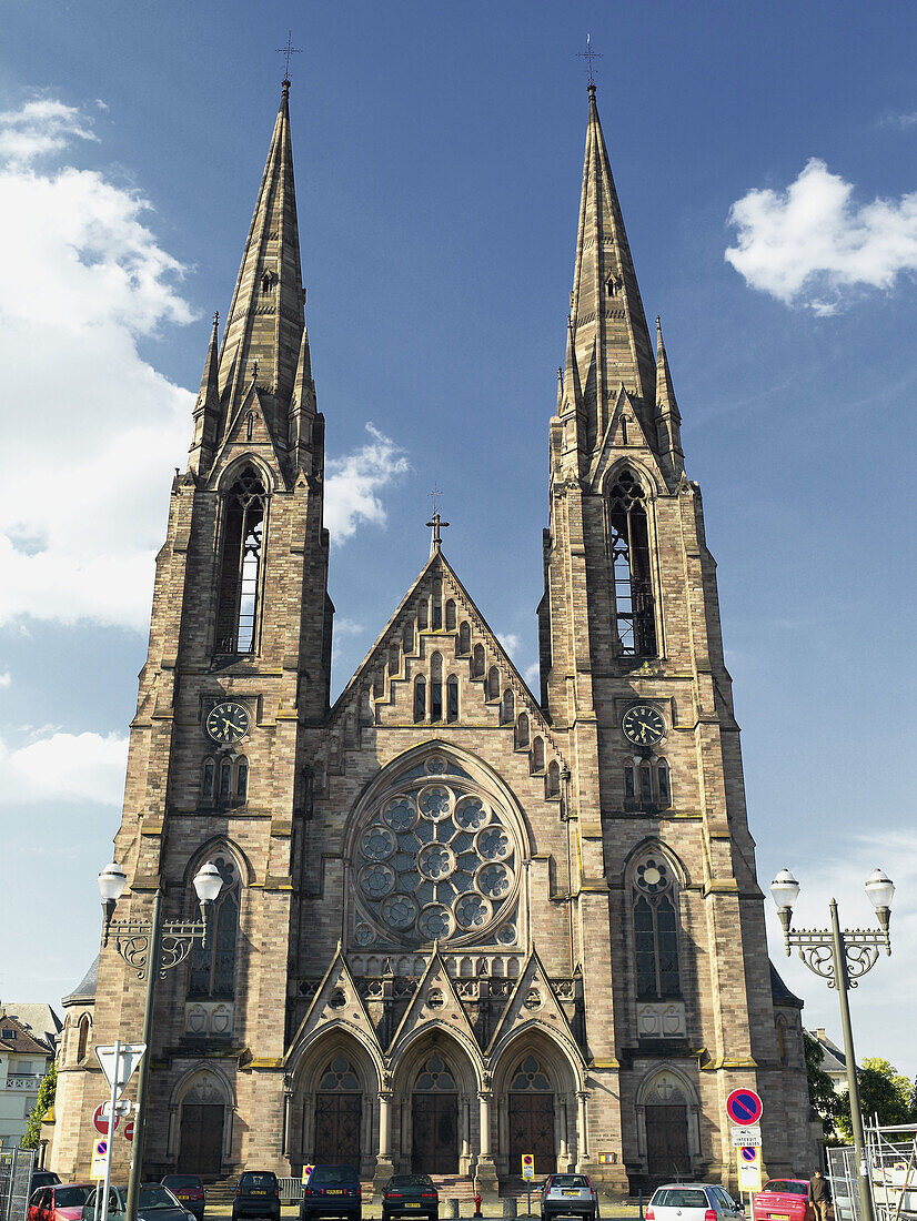 St Paul´s protestant church (19th century),  Strasbourg. Alsace,  France