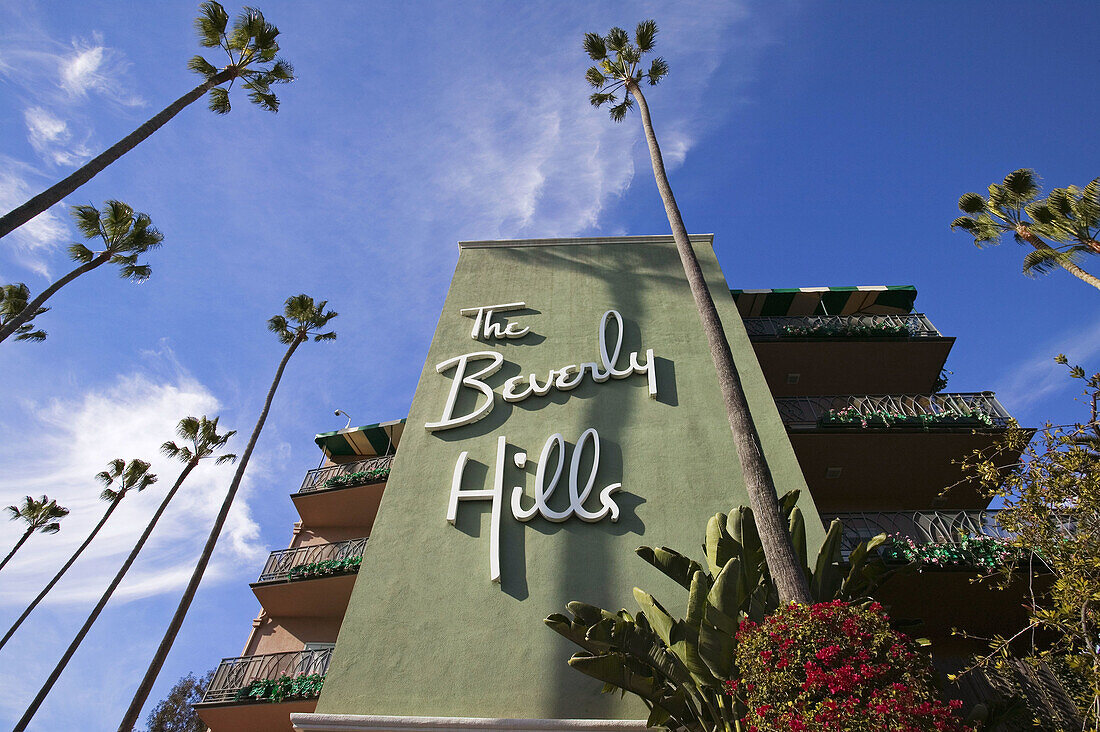 Beverly Hills Hotel  Beverly Hills,  Sunset Boulevard  Los Angeles,  California,  USA