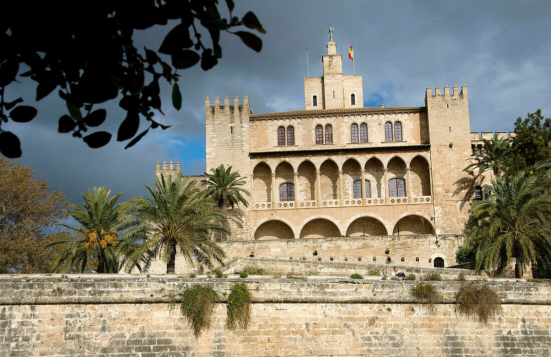 Majorca,  Balearic Islands,  Spain. The Palacio de la Almudaina