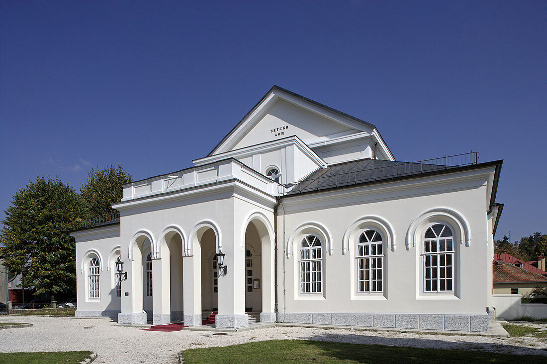 Cetinje, Zetski Dom, National Theater, the oldest in Montenegro, Montenegro