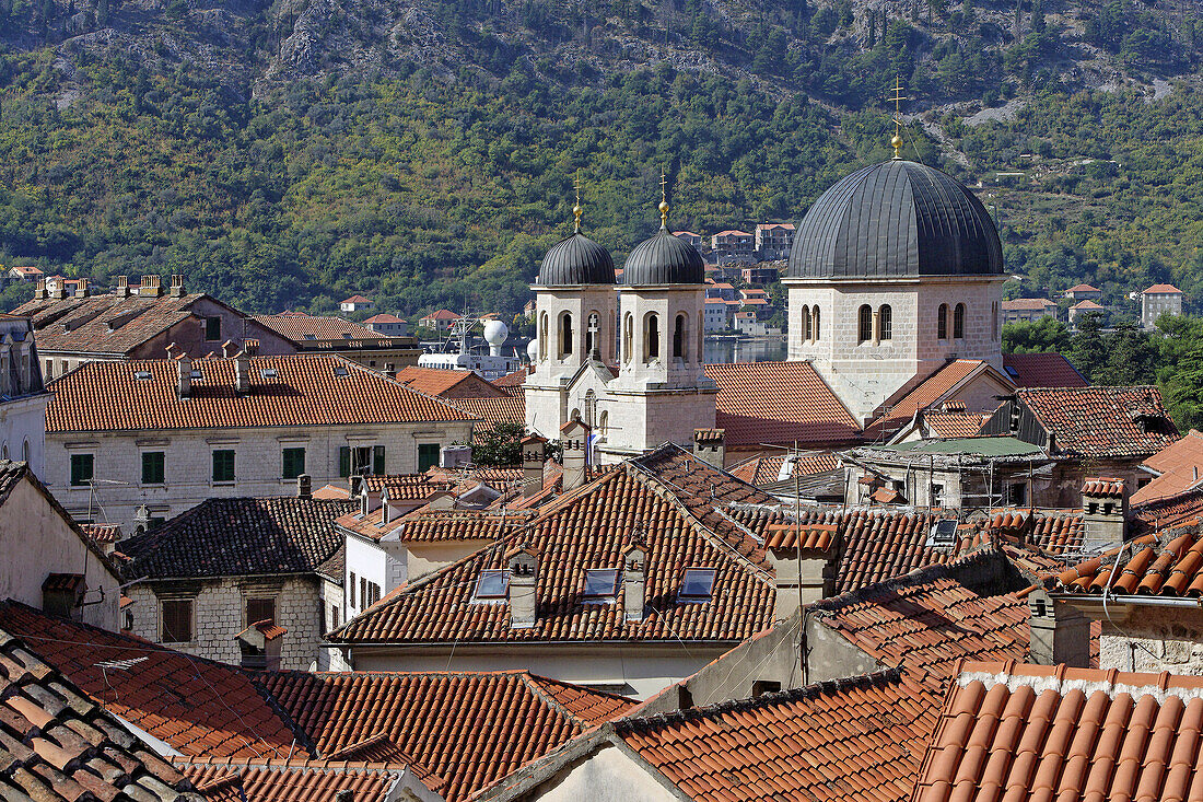 Kotor, old town, St Nicholas church, 20th century, Kotor Bay, Montenegro