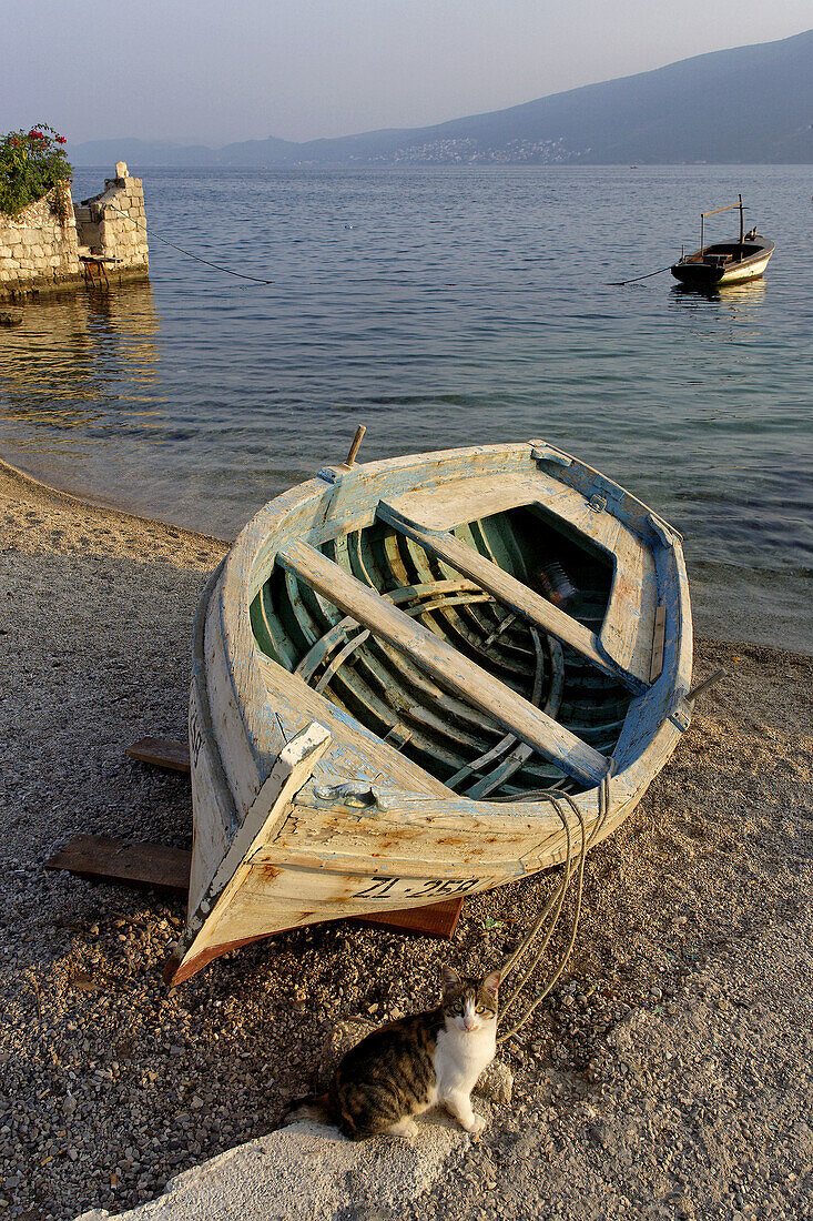 Baosici, Herceg Novi Bay, boats, Montenegro