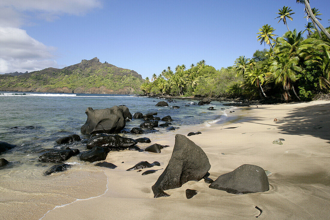 Anaho bay,  Nuku Hiva island,  Marquesas islands,  French Polynesia