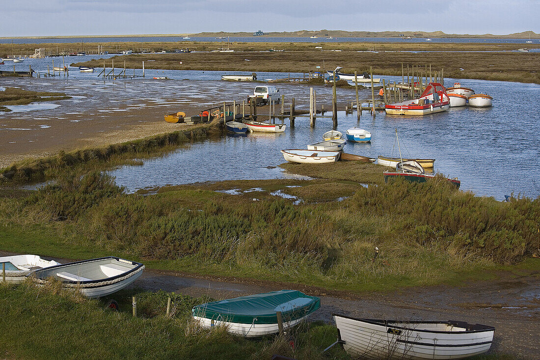 Morston Quay at Hightide Norfolk November